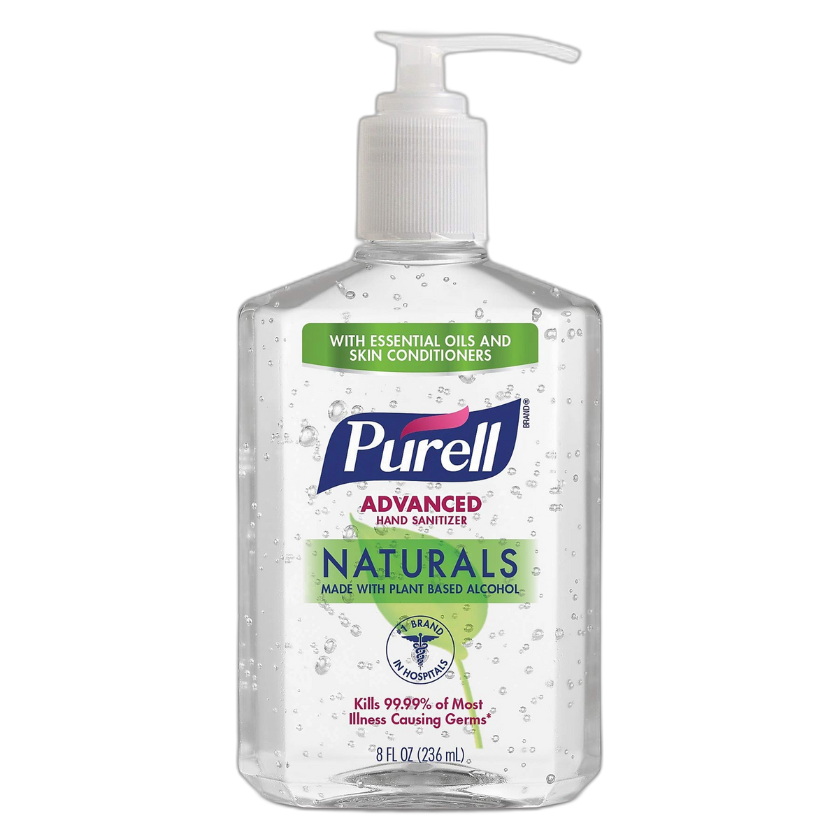 Purell 2609712 Advanced Hand Sanitizer 8 Oz Pump Bottle