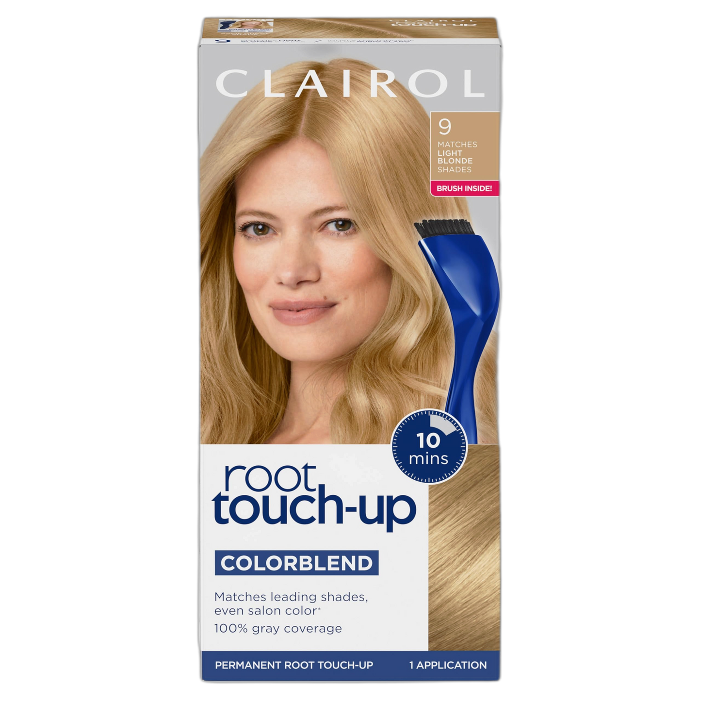 Clairol Root Touch-Up by Nice'n Easy Permanent Hair Dye, 9 Light Blonde Hair Color, Pack of 1