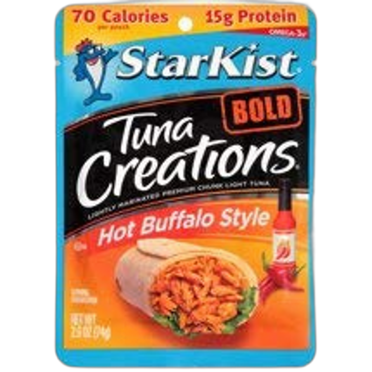 6 pouches of StarKist Tuna Creations Bold, Hot Buffalo Style, 2.6 Oz ea