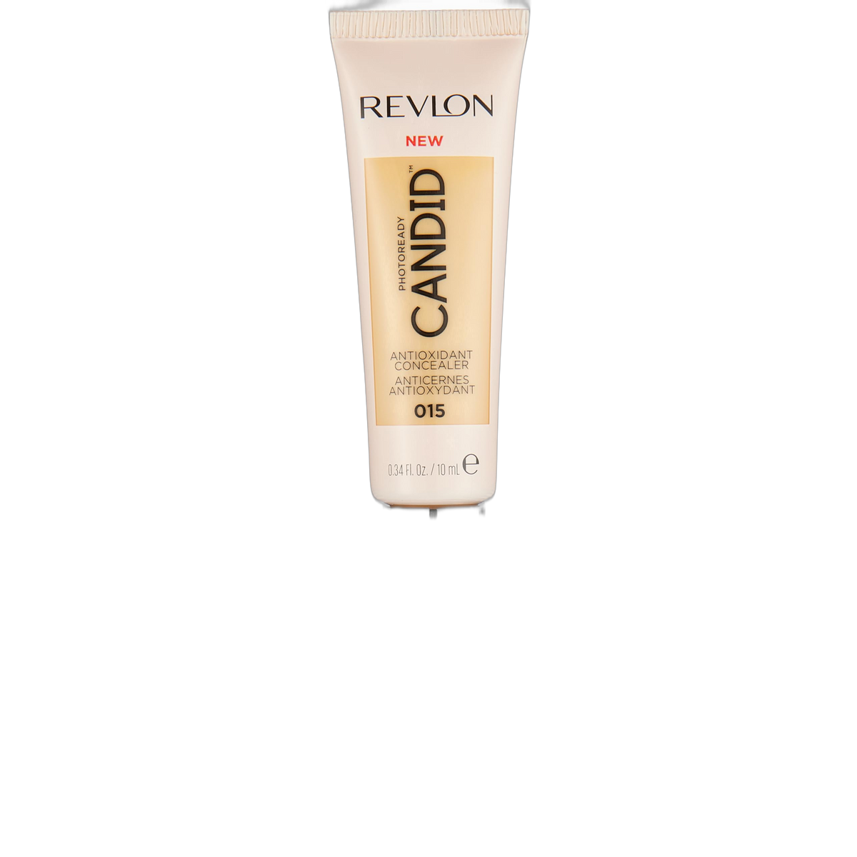 Revlon Concealer Stick, PhotoReady Candid Face Makeup with Anti-Pollution & Antioxidant Ingredients, Longwear Medium-Full Coverage Infused with Caffine,Natural Finish,Oil Free,015 Light, 0.34 Fl Oz