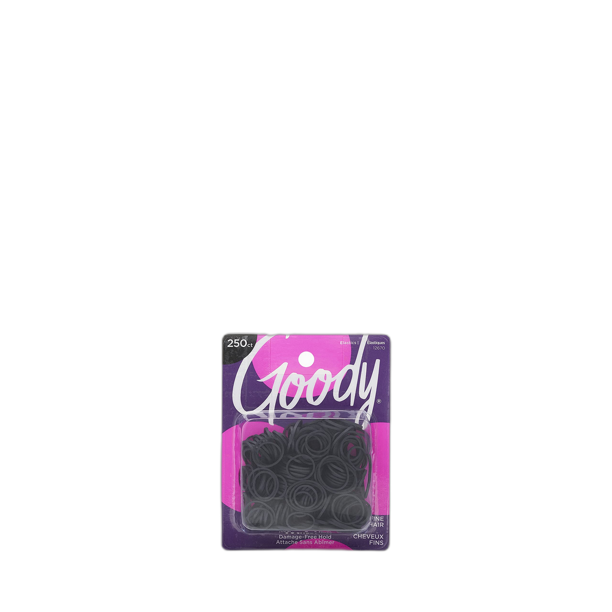 Goody Classics Rubberband, Black, 250-Count