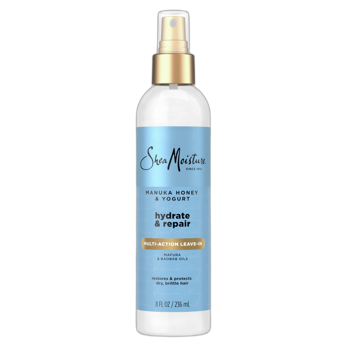 SHEA MOISTURE Manuka Honey and Yogurt Hydrate Plus Multi-Action Leave-Insex Treatment, 8 Ounce