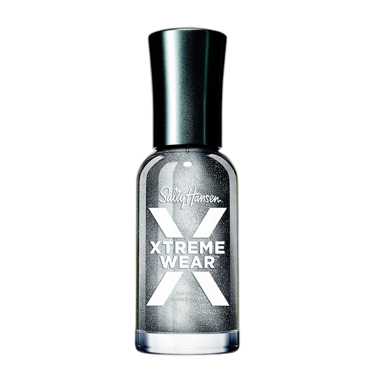 Sally Hansen Xtreme Wear Nail Polish, Streak-Free, Shiny Finish, Long-Lasting Nail Color, Silver Storm, 0.12 fl oz