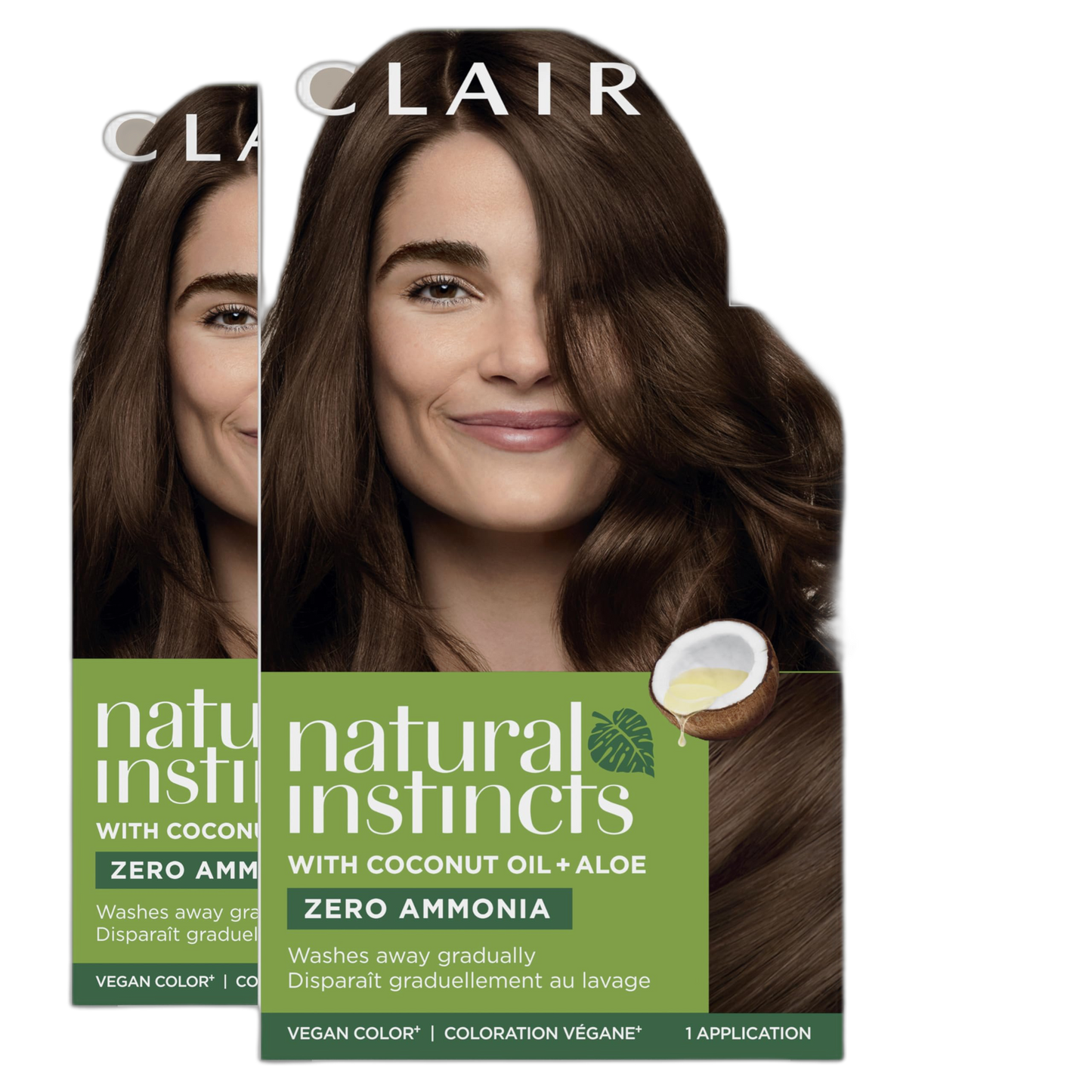 Clairol Natural Instincts Demi-Permanent Hair Dye, 4W Dark Warm Brown Hair Color, Pack of 3
