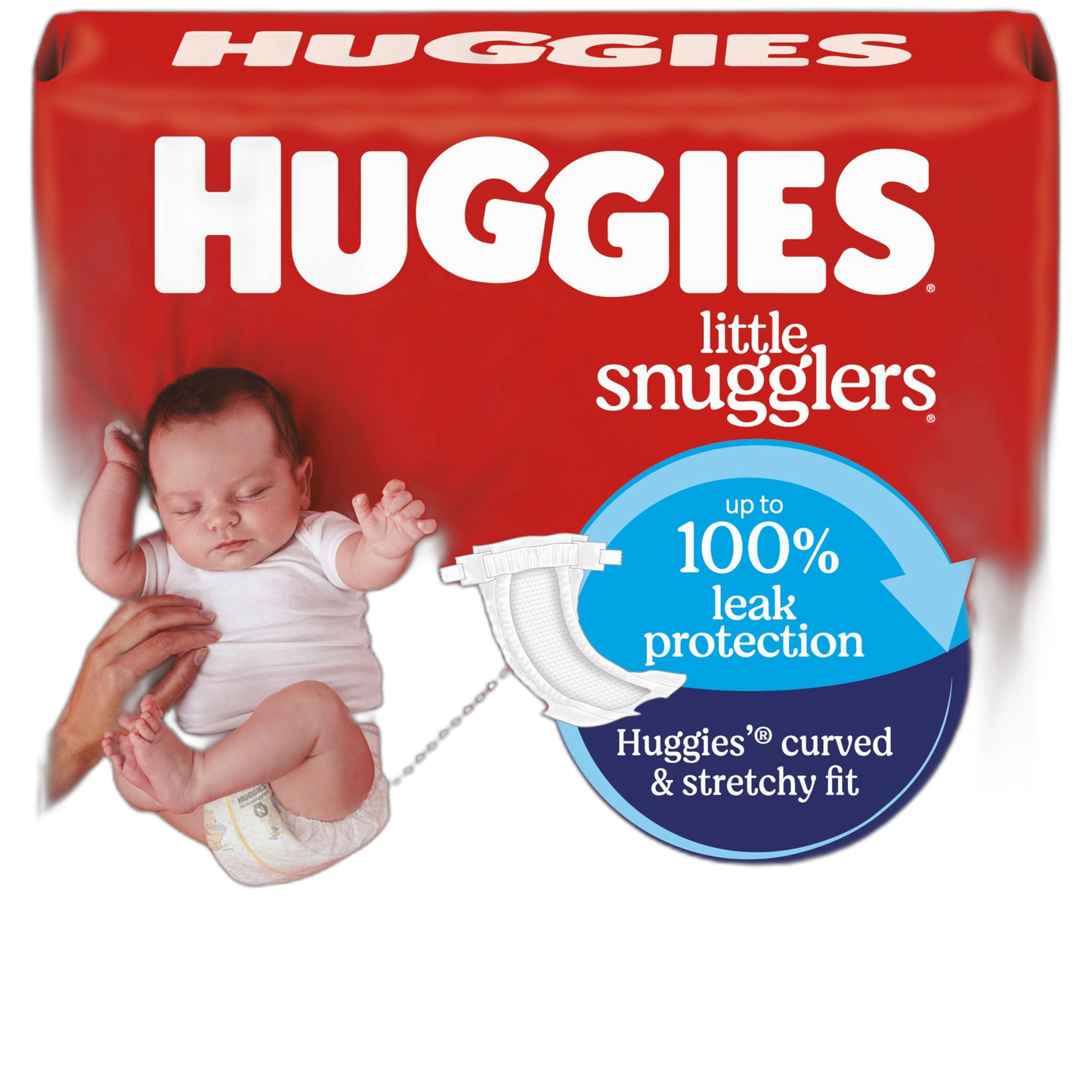 Huggies Size Newborn Diapers, Little Snugglers Baby Diapers, Size Newborn (up to 10 lbs), 31 Count, Packaging May Vary