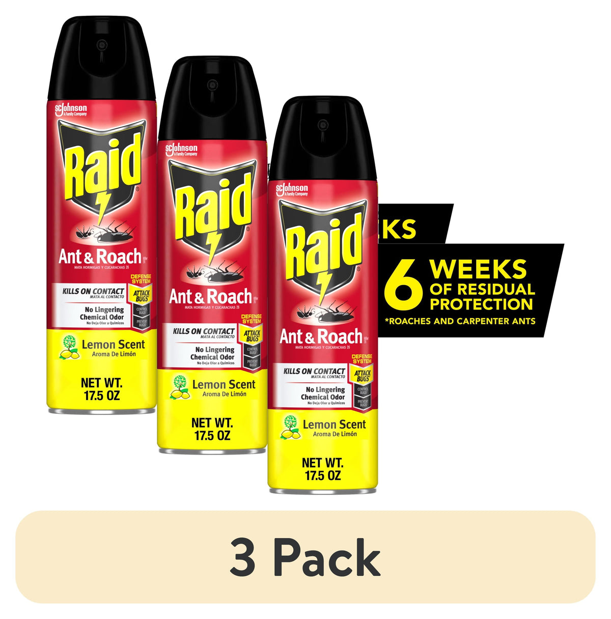 Raid Ant&roach Lemon 17.5 oz product image 1