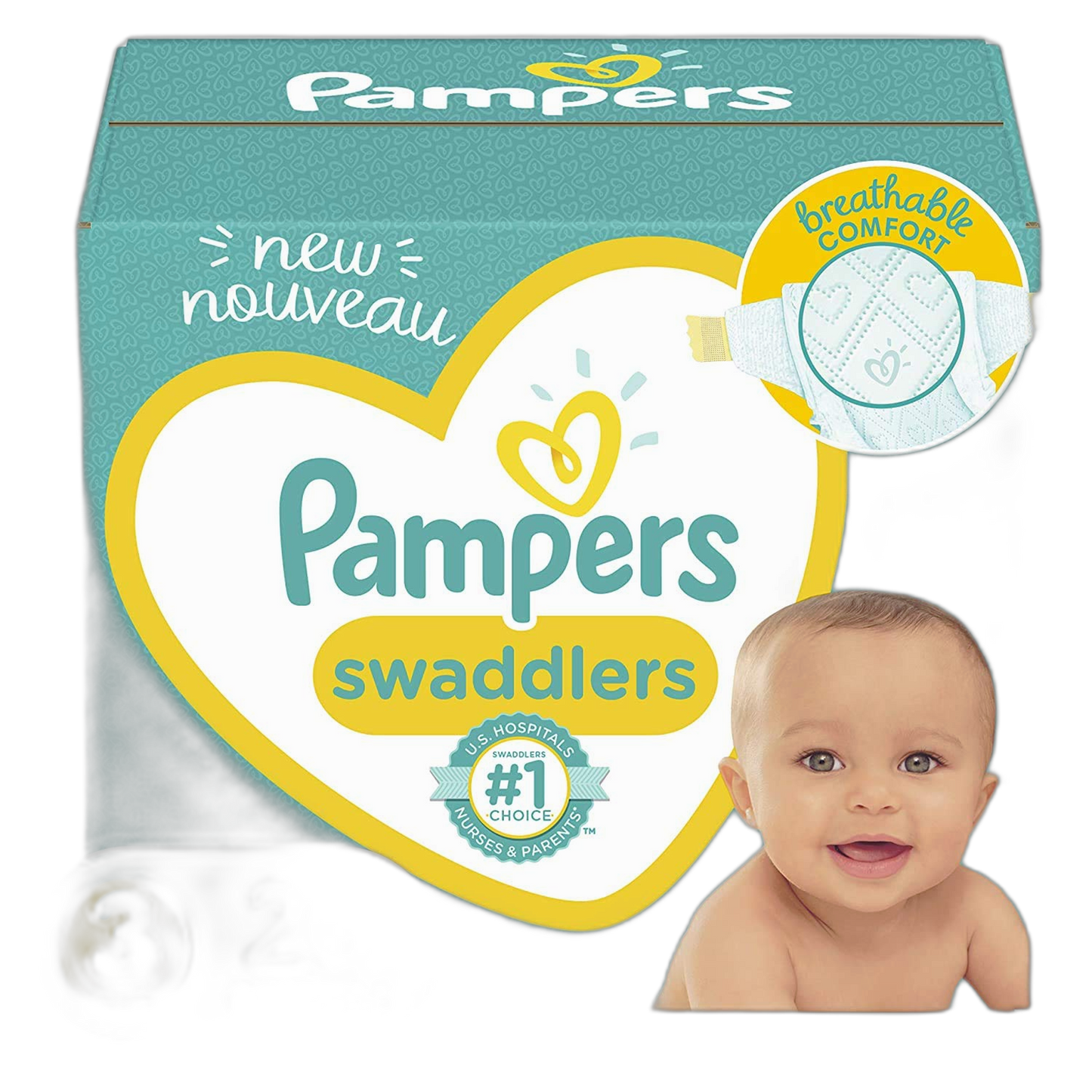 Diapers Size 3, 26 Count - Pampers Swaddlers Disposable Baby Diapers, Jumbo Pack (Packaging May Vary)