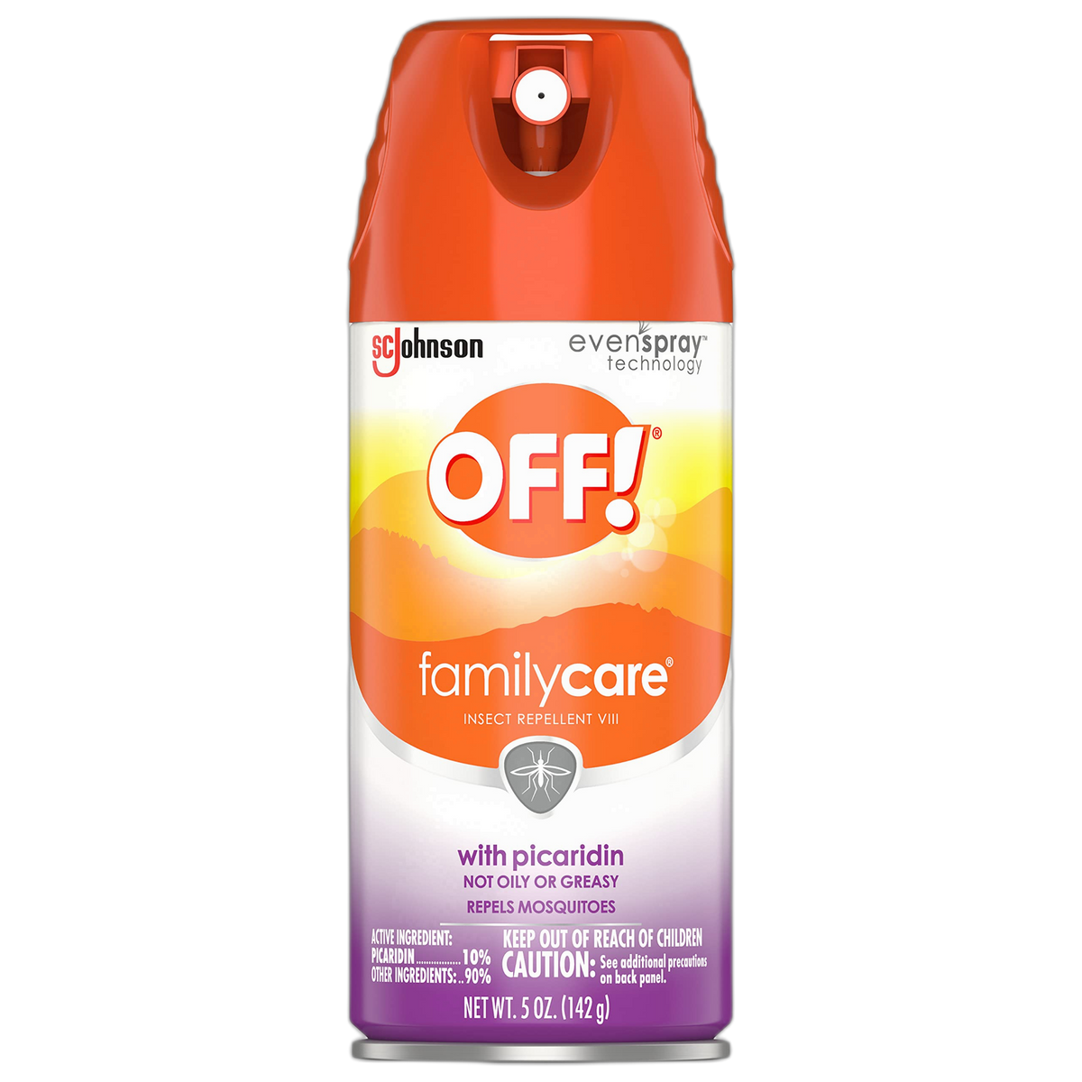 OFF! FamilyCare Insect & Mosquito Repellent Aerosol, Bug Spray Made with Picaridin for Everyday Use, 5 oz
