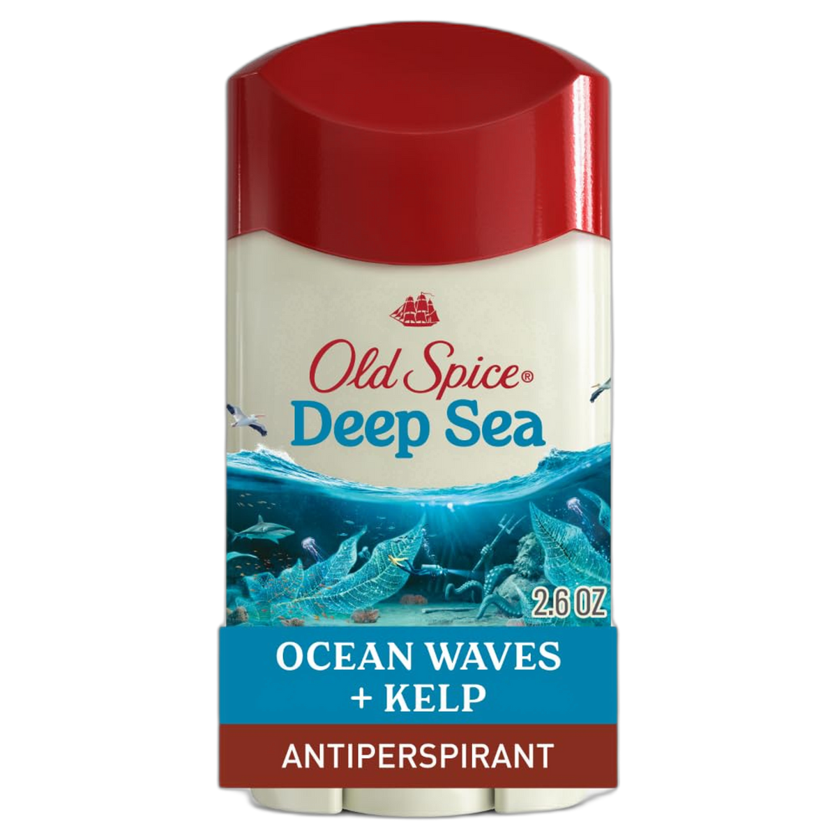 Old Spice Antiperspirant & Deodorant for Men, Deep Sea with Ocean Elements Scent, 2.6 oz