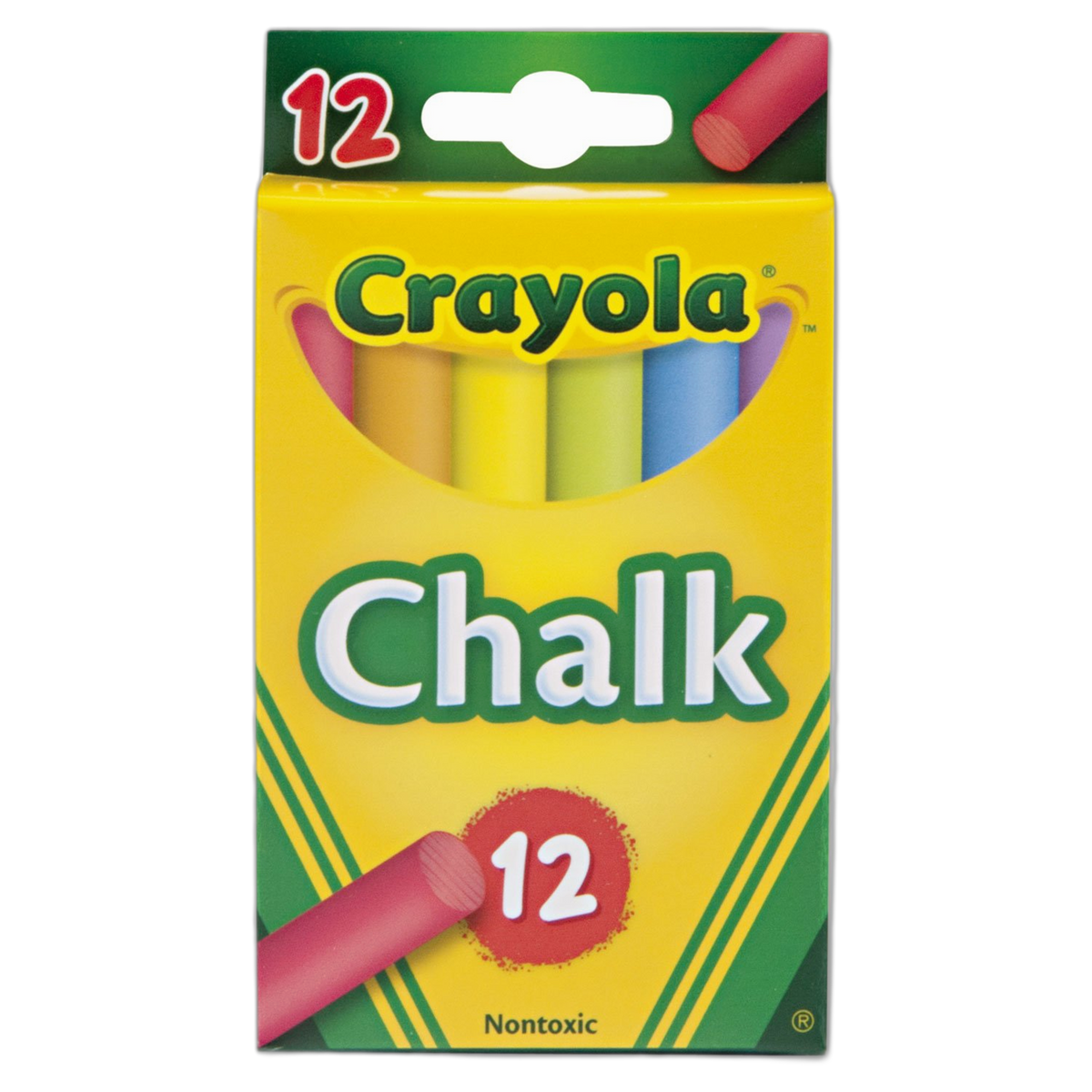 Chalk, 6 Assorted Colors, 12 Sticks/Box