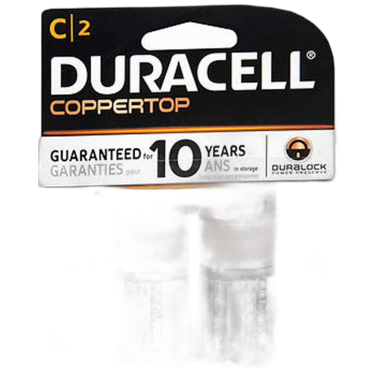 Duracell PGD MN1400B2Z Coppertop Retail Battery, Alkaline, C Size (Pack of 2)
