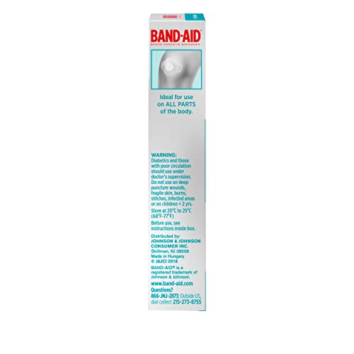 BAND-AID Brand Hydro Seal Adhesive Waterproof Bandages, Large Hydrocolloid Gel Bandages for First Aid Support Better Healing for Minor Blisters, Cuts & Scrapes, FSA/HSA Eligible, 6 ct