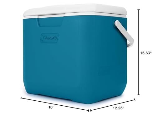 Coleman Chiller 30qt Insulated Portable Cooler with Ice Retention & Large Carry Handle, Made in USA, Great for Camping, Tailgating, Parties, Sports, Concerts & More