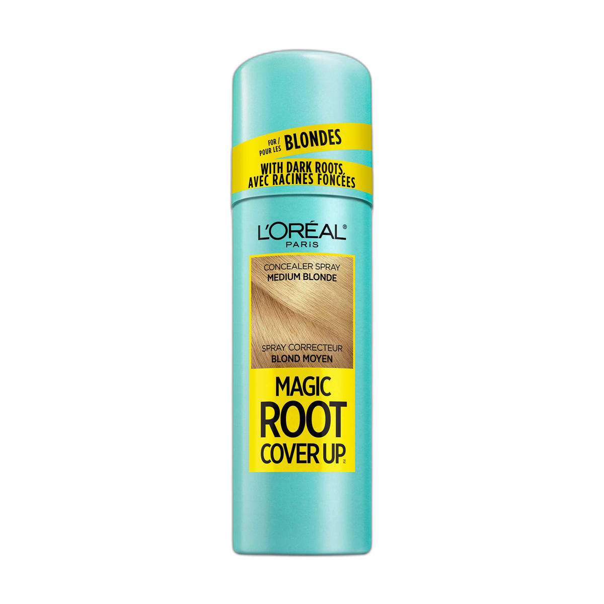 L'Oreal Paris Magic Root Cover Up Concealer Spray for Blondes, Medium Blonde, 2 fl. oz., Ammonia and Peroxide Free, Suitable for Medium Blonde Hair Color