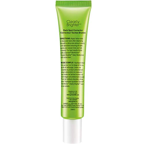 Garnier SkinActive Clearly Brighter Dark Spot Corrector with Vitamin C, 1 Fl Oz, (30mL), 1 Count (Packaging May Vary)