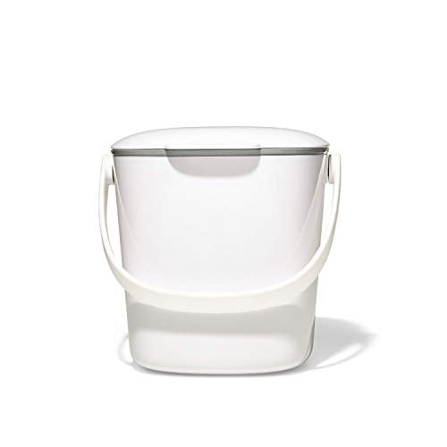 OXO Good Grips Easy-Clean Compost Bin, White - 0.75 GAL