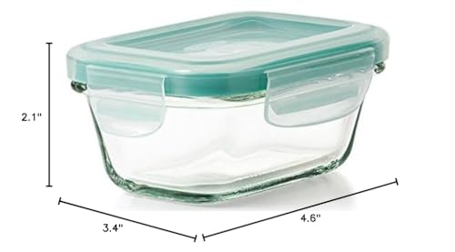 OXO Good Grips 4 Ounce Smart Seal Glass Rectangle Food Storage Container