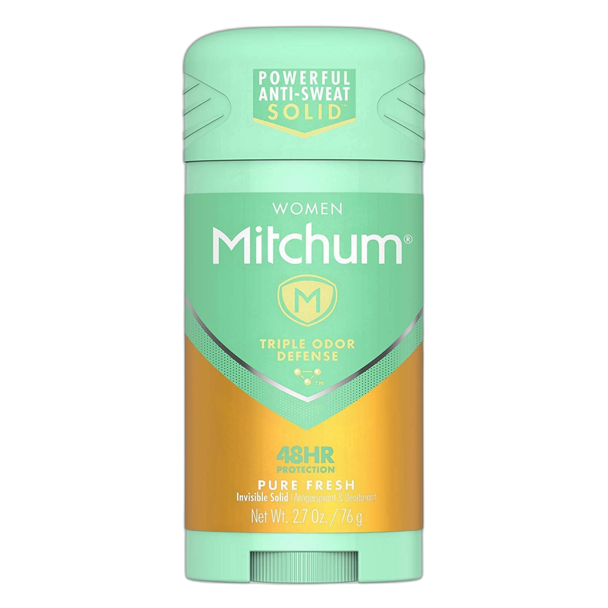 Mitchum Women Triple Odor Defense Invisible Solid 48HR Antiperspirant & Deodorant, Pure Fresh, 2.7 OZ - 2 Pack