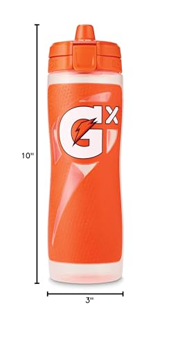 Gatorade Gx Hydration System, Non-Slip Gx Squeeze Bottles & Gx Sports Drink Concentrate Pods, Orange