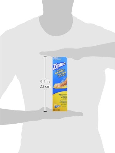 Ziploc Perfect Portions Freezer Bag, 75 Count