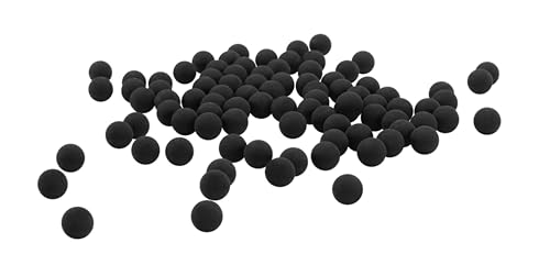 T4E Premium Rubber Ball Ammo for Paintball Guns, Black, .43 Caliber, 430 Count