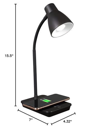 OttLite Infuse LED Desk Lamp with Wireless Charging