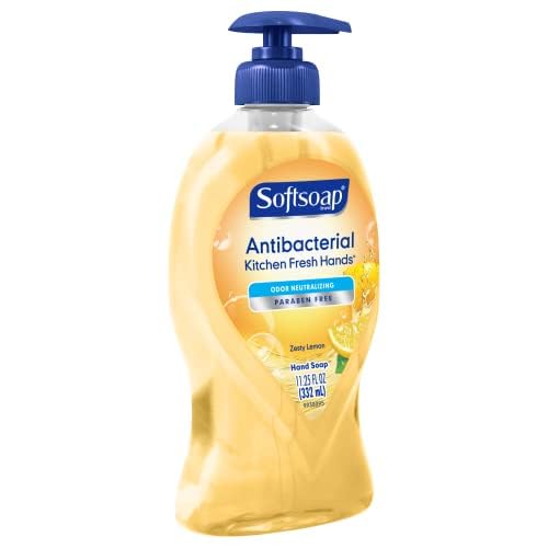 Softsoap Kitchen Fresh Hands Antibacterial Liquid Hand Soap, 11.25 oz Per Bottle (3 Pack)