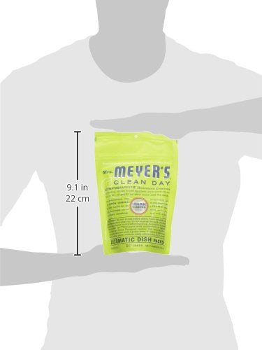 MRS. MEYER'S CLEAN DAY Automatic Dishwasher Pods, Lemon Verbena, 20 Count
