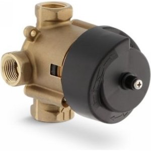 KOHLER 728-K-NA MasterShower 3/4" 2- or 3-Way Transfer Valve, Shower Valve, Single-Handle Operation, One 3/4" NPT Inlett Connection and three 1/2" NPT Outlet Conncections