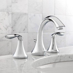 Moen Eva Oil-Rubbed Bronze Two-Handle High-Arc 8-Inch Widespread Bathroom Faucet with Drain Assembly, Valve Required, T6420ORB