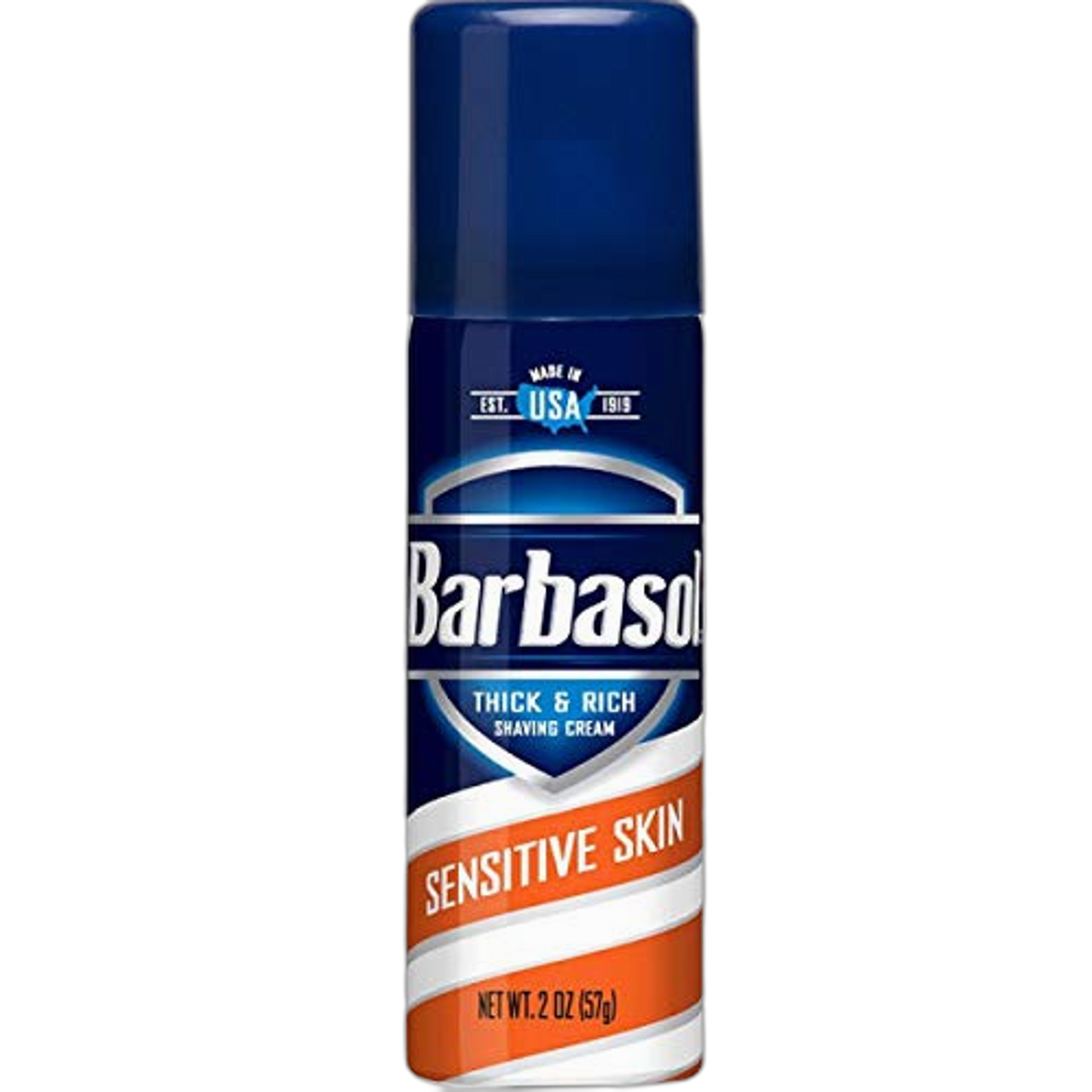 Barbasol Shaving Cream Sensitive Skin Travel Size (Pack of 6)