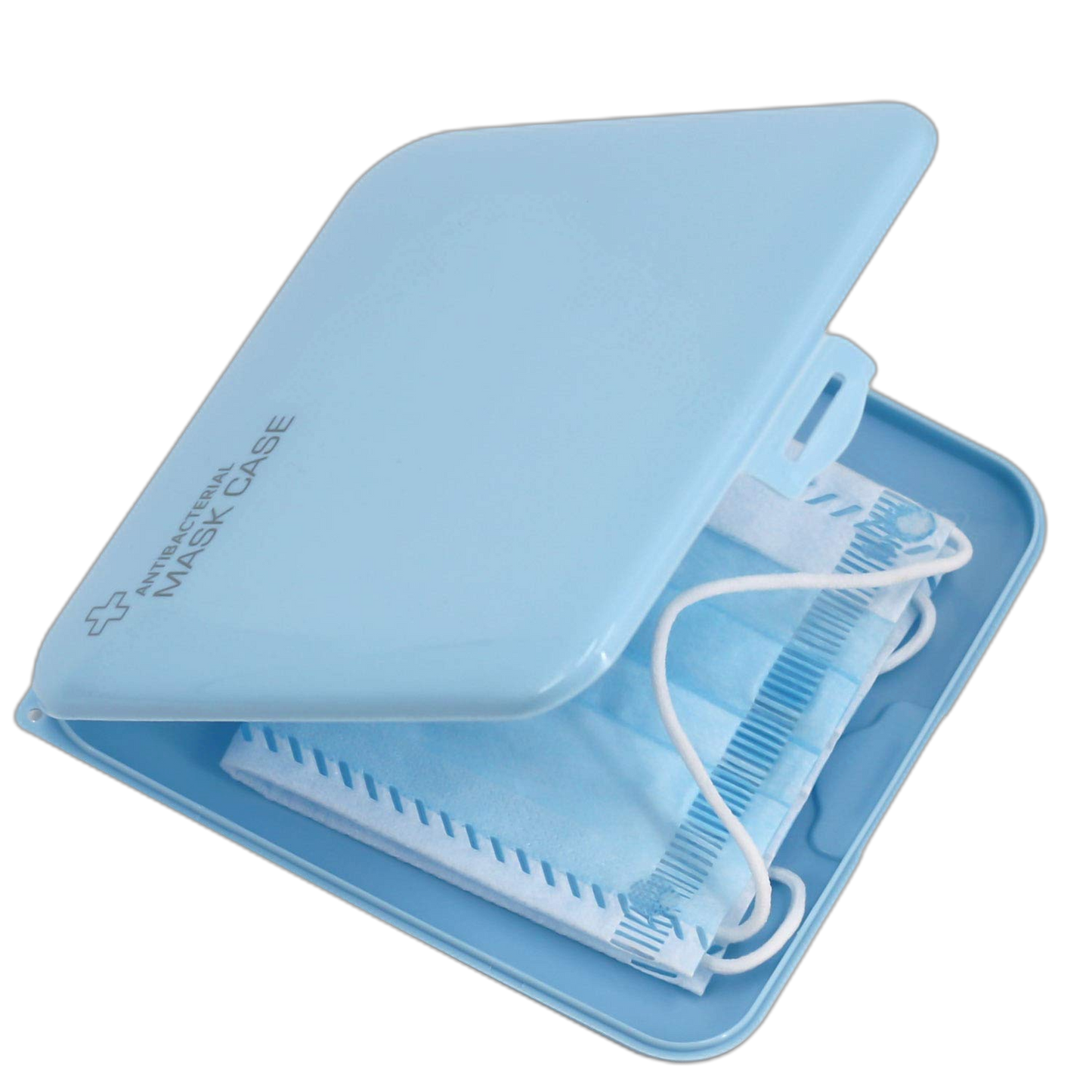 Ananko Mask Storage Case Portable Mask Case, Masks Organizer for Recyclable, Dust Mask Storage Box for Pollution Prevention 1 Pack (BLUE)