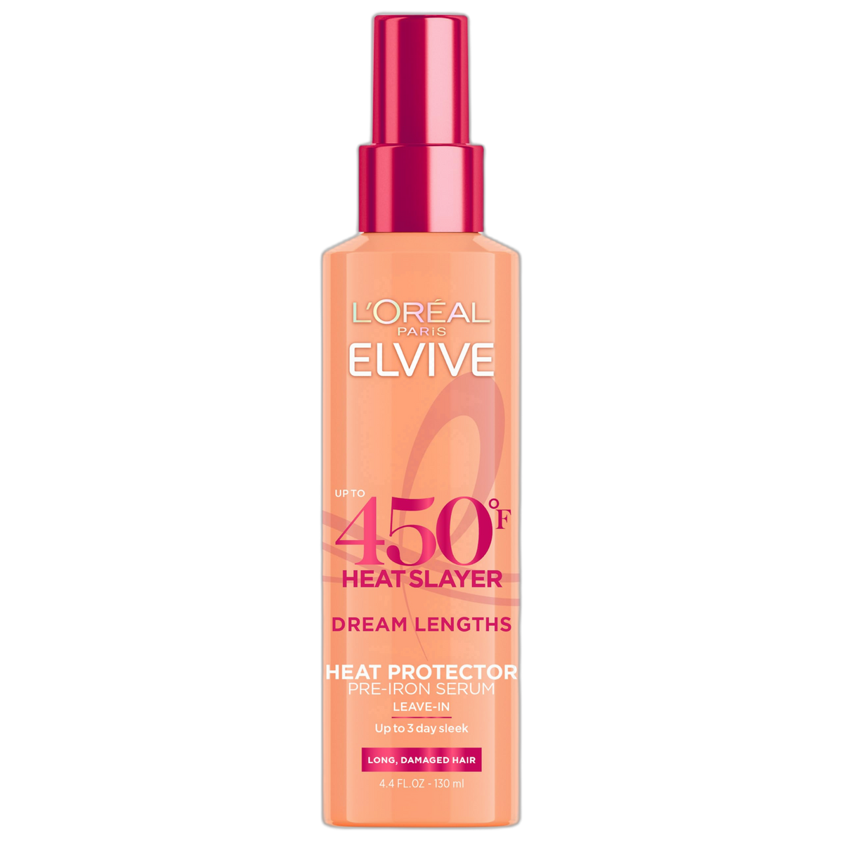 L'Oreal Paris Elvive Dream Lengths Heat Slayer Pre-Iron Spray Leave-In, 4.4 Ounce