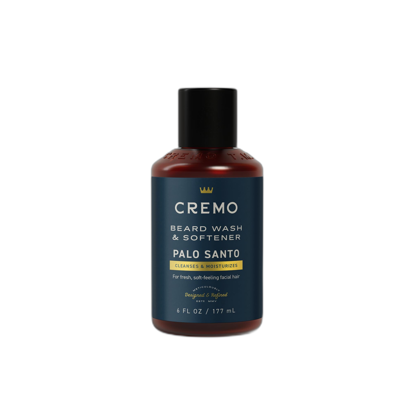 Cremo Palo Santo (Reserve Collection) Beard Wash & Softener, Moisturizes, Styles and Reduces Beard Itch for All Lengths of Facial Hair, 6 Fluid Oz