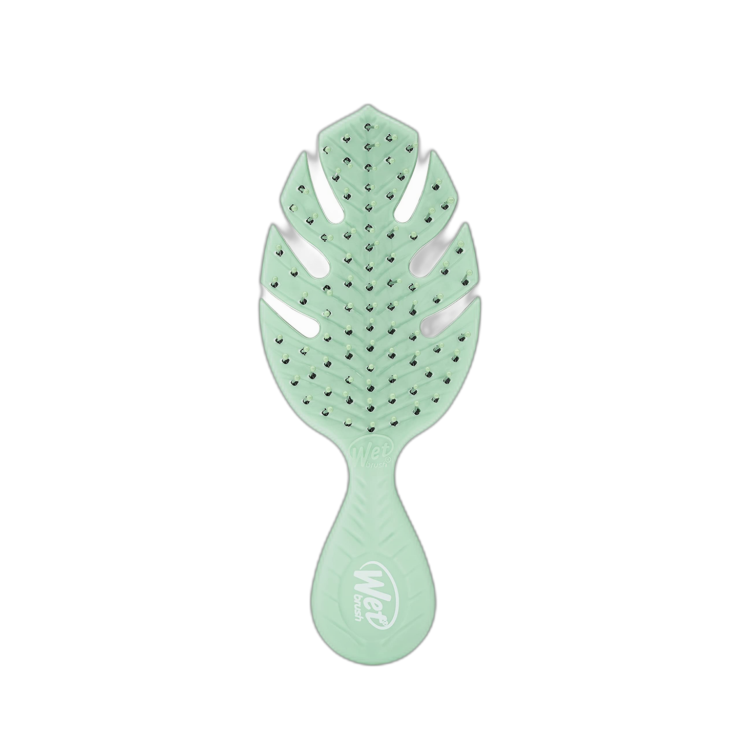 Wet Brush Go Green Mini Detangler, Green - Detangling Travel Hair Brush - Ultra-Soft IntelliFlex Bristles Glide Through Tangles & Gently Loosens Knots While Minimizing Pain, Split Ends & Breakage