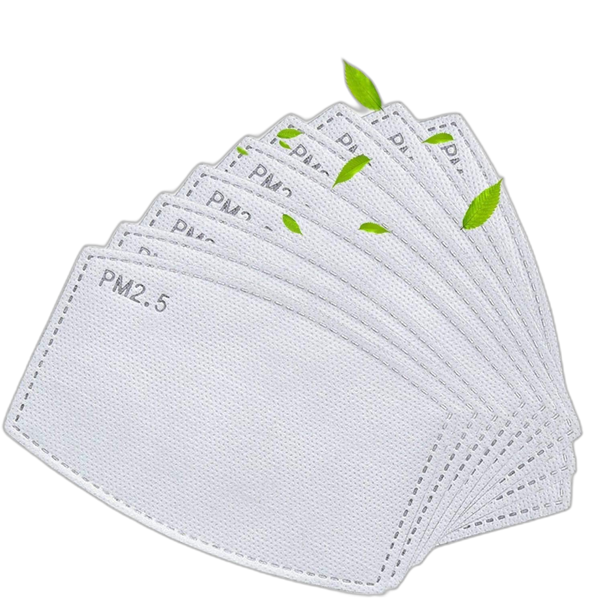 100Pcs PM2.5 Mask Filters 5 Layers Activated Carbon Non-Woven Mask Filters, Adult for Outdoor Activities Replaceable Anti Haze Protective Filters Insert