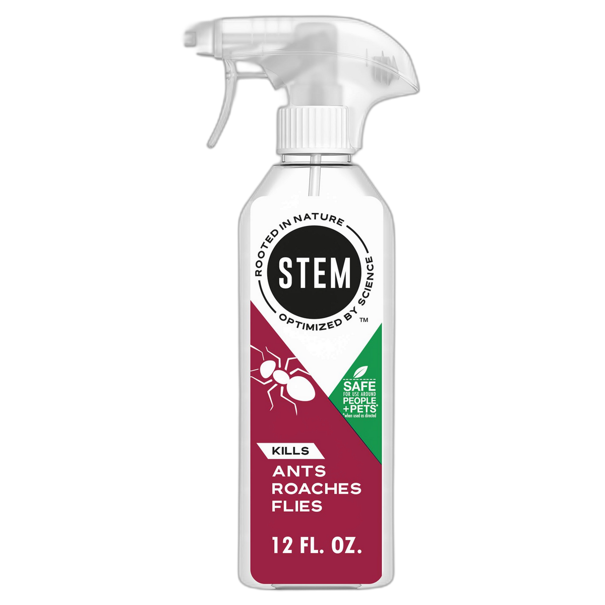 STEM Kills Ants, Roaches And Flies: Plant-Based Active Ingredient Bug Spray, Botanical Insecticide For Indoor And Outdoor Use; 12 fl oz (Pack Of 1)
