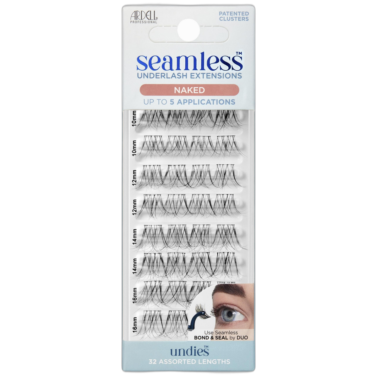 Ardell Seamless Naked Underlash Extensions Refill Kit - DIY Lash Clusters, Eyelash Extension, Natural Look Lashes, 1-Pack