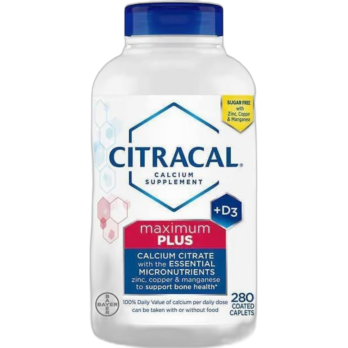 Citracals Maximum Plus Calcium Citrate + D3, 280 Caplets