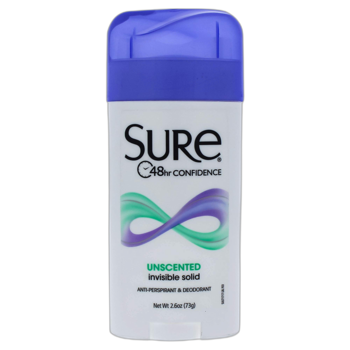 Sure Invisible Solid Anti-Perspirant & Deodorant, Unscented, 2.6 Ounce (ID71717)