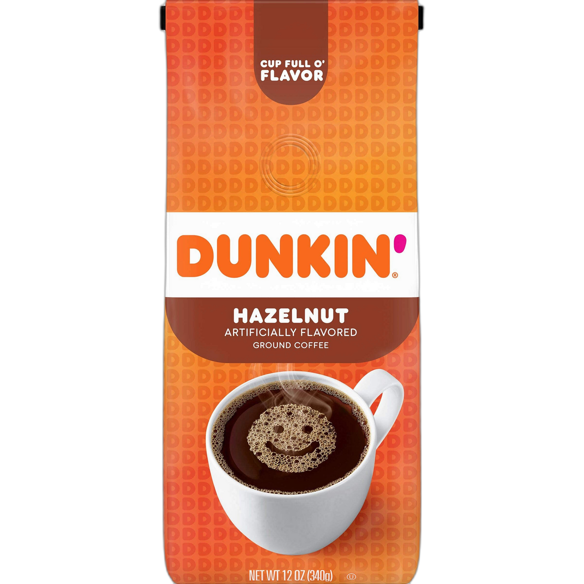 Dunkin' Hazelnut Flavored Ground Coffee, 12 Ounce (Pack of 1)