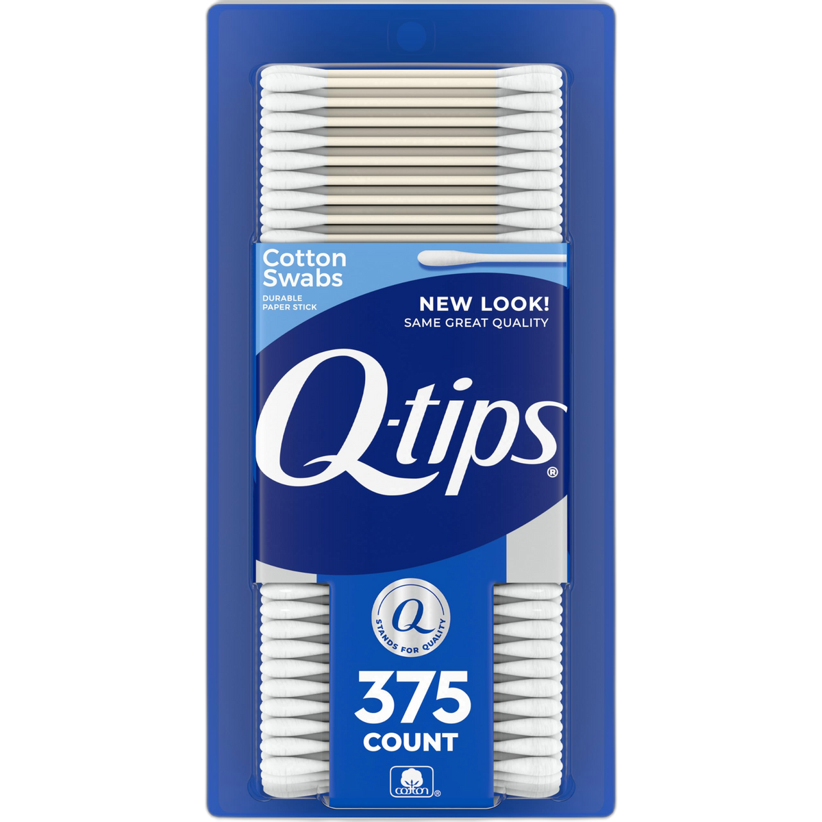 Q-tips Cotton Swabs For Hygiene and Beauty Care Original Cotton Swab Made With 100% Cotton 375 Count