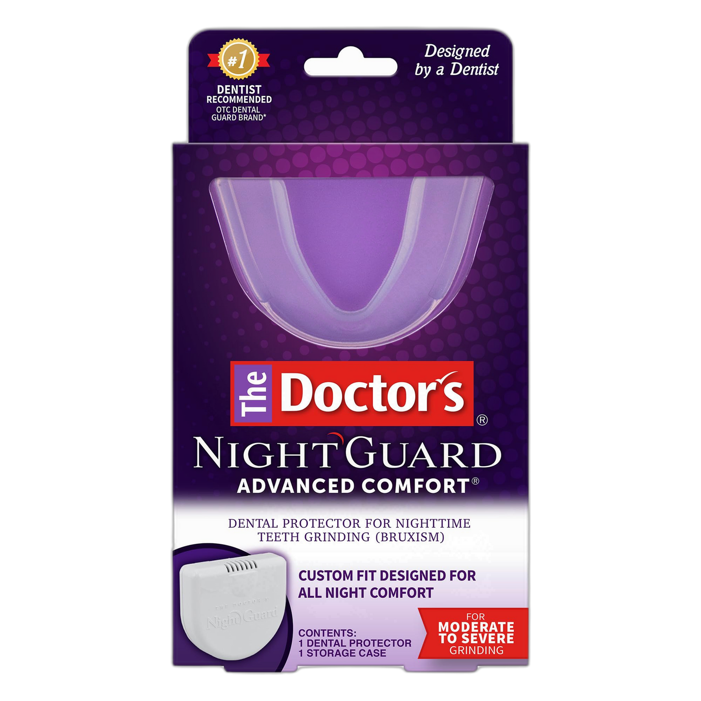 The Doctor's NightGuard, Mouth Guard for Grinding Teeth, Dental Guard for Bruxism, Night Guard for Teeth, 1 Pack