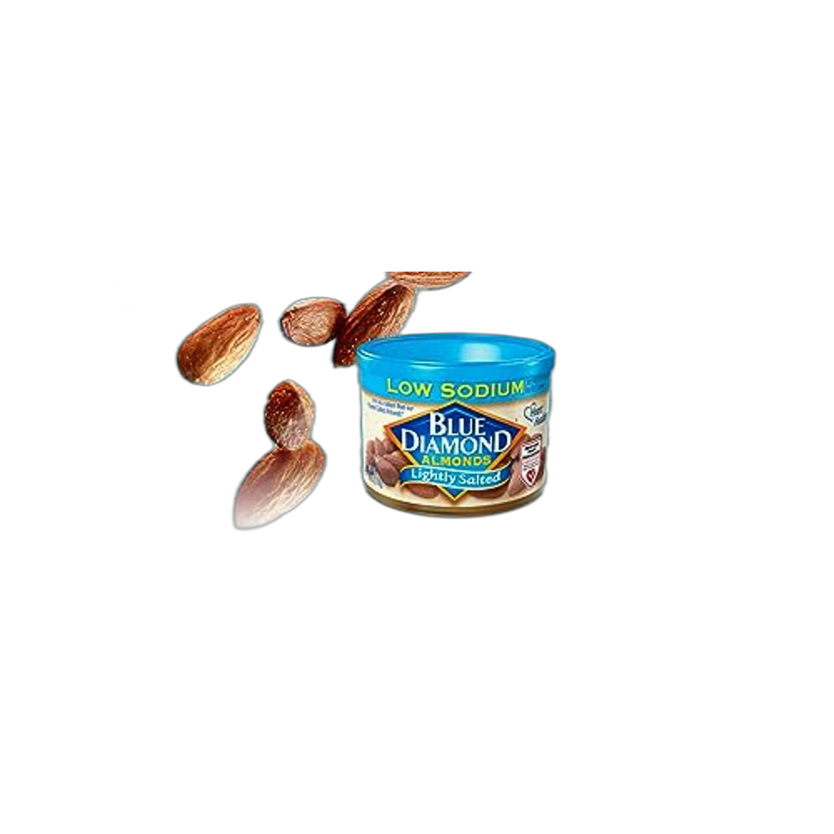 Blue Diamond Almonds, Lightly Salted, Low Sodium, 6 Ounce