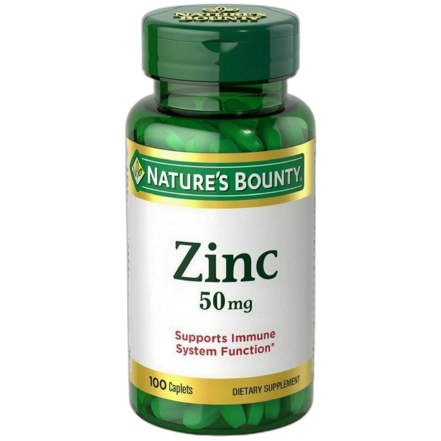 Nature's Bounty Zinc 50 mg Caplets 100 ea