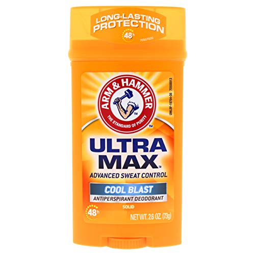 Arm & Hammer Ultramax Invisible Solid Antiperspirant Deodorant Cool Blast Deodorant For Men 2.8 oz