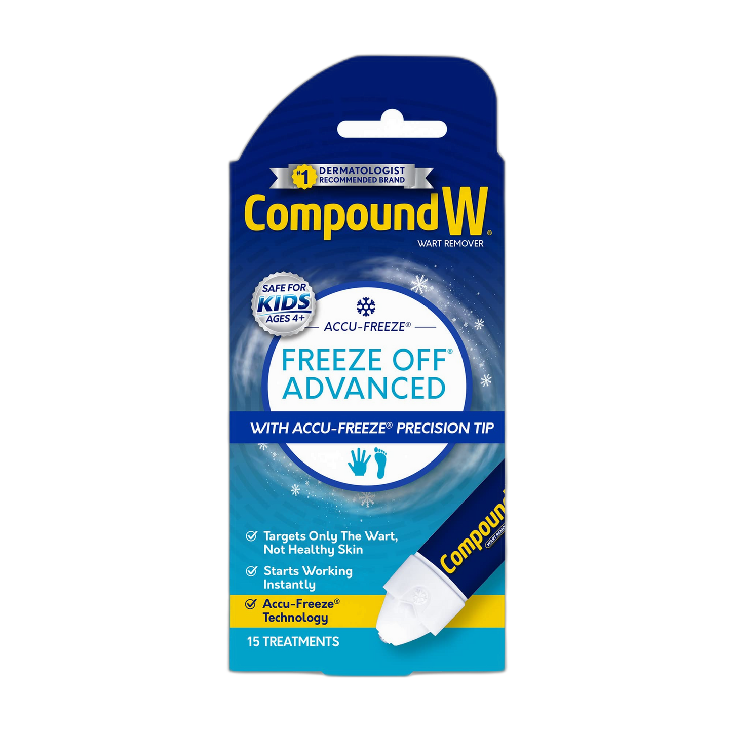 Compound W Freeze Off Advanced Wart Remover with Accu-Freeze, Multicolor, 1 Count