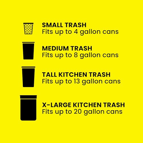 Glad ForceFlex MaxStrength Kitchen Trash Bags, 20 Gal, Fresh Clean Febreze, 80 Ct (Package May Vary)