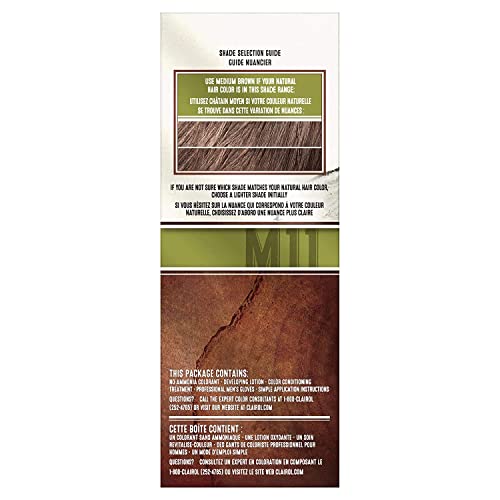 Clairol Natural Instincts Semi-Permanent Hair Dye for Men, M11 Medium Brown Hair Color, Pack of 3