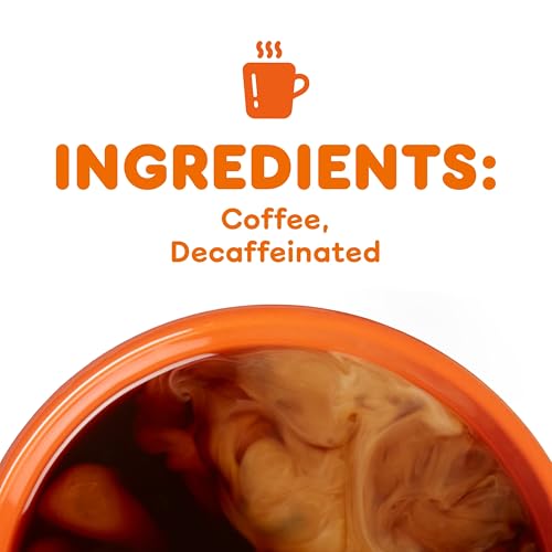 Dunkin' Decaf Medium Roast Decaffeinated Ground Coffee, 18 Ounce (Pack of 6)
